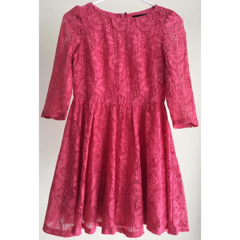 3/4 Sleeves Lace Flippy Dress
